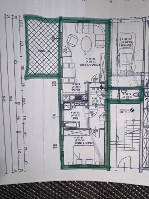 Erdgeschosswohnung Teilmöbeliert