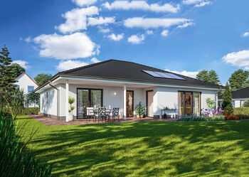 Überdachte Terrasse  -  Leben im Bungalow - schlüsselfertig zum Festpreis - auf einer Ebene!