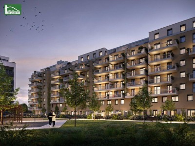 Für Anleger! Kaufpreis versteht sich netto + 20% USt. Moderne 2-Zimmer Wohnung in Top-Lage des 22. Mit Freifläche!