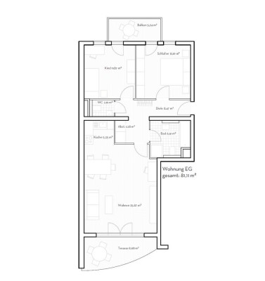 Gepflegte 3-Zimmer-Hochparterre-Wohnung mit Garten, Balkon, TG und EBK in Hattersheim am Main