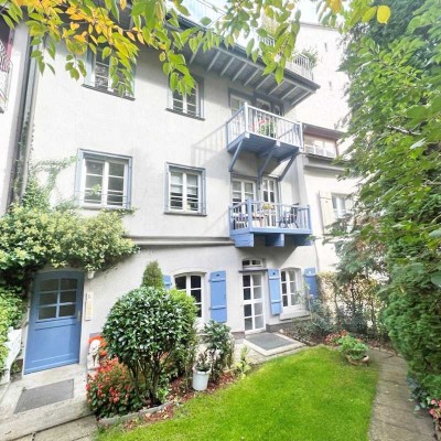 RARITÄT IN DER MARKTSTRASSE: 3-ZIMMER-ERDGESCHOSS-WOHNUNG - TG-STELLPLATZ – HINTERHOFGARTEN