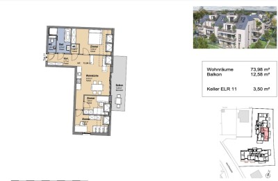 Neues Projekt in der Schwarzelackenau beim Marchfeldkanal - noch 18 Einheiten verfügbar!