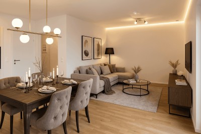 3-Zimmer-Wohnung mit Parkblick