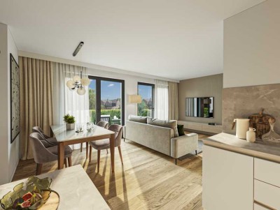 2,5 Zimmer, 74m², Gartenwohnung für Eigennutzer & Kapitalanleger plus Sonder-AfA 5% QNG