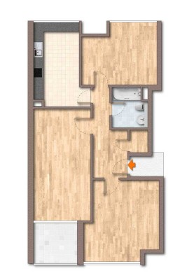 Schöne 3-Zimmer-Wohnung mit Balkon in Seenähe // WG - geeignet