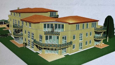 Mediterranes Wohnen in heller 3-Zimmer-Erdgeschosswohnung mit Garten und Einbauküche in Hambach