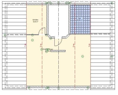 Loftähnliche geräumige 2-Raum-DG-Wohnung in Rodgau