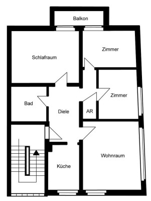Wird renoviert! - Geschmackvolle 4 Zimmer Wohnung mit Balkon in Duisburg