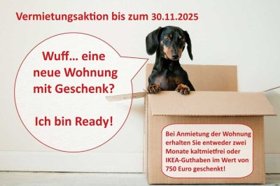 Vermietungsaktion bis 30.11.2025 -  Hochwertige 3-Zimmerwohnung + Erstbezug + Balkon + EBK-Option!