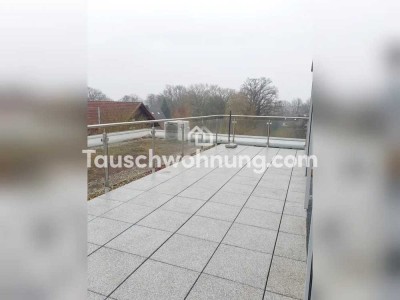 Tauschwohnung: Schöne 2-Zimmer-Wohnung mit Dachterrasse in Duvenstedt