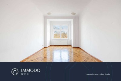 ☘️ Wohnen Weißensee Park - Helle 3,5 Zimmer Stuck-Altbau-Wohnung m. 2 Balkonen, Kammer & Lift