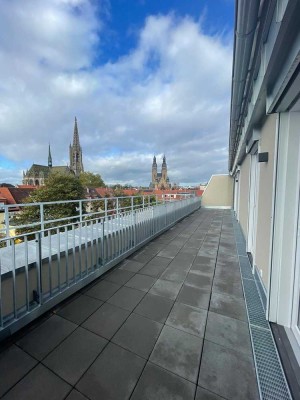 Wunderschöne Penthouse-Wohnung mit Blick auf die Gedächtniskirche in Speyer
