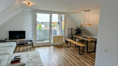 Helle 2-Zimmer-Dachgeschosswohnung mit Tiefgaragenstellplatz in Dellmensingen