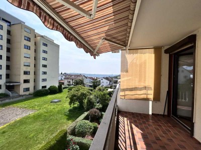 -	3,5-Zimmer-Wohnung mit Balkon, Einzelgarage und Top-Lage in Altbach – ideal für Familien