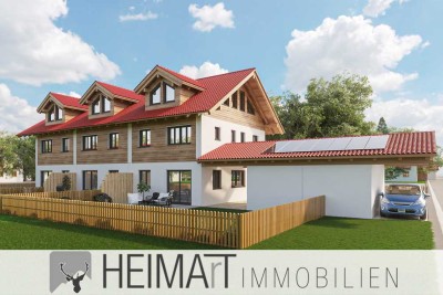 Baubeginn erfolgt: Reiheneckhaus mit Zwerchgiebel, Einzelgarage und Carport in ruhiger Lage