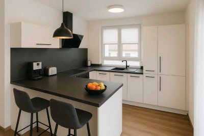 Erstbezug: Moderne 2-Zimmer-Penthousewohnung mit großer Dachterrasse in den Winzerhöfen Freinsheim