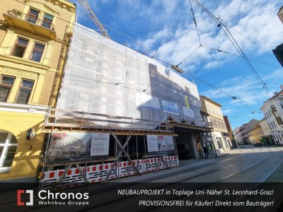 PROVISIONSFREI! Neubauprojekt 1-Zimmerwohnung direkt in der Leonhardstraße!