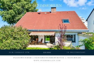 Renovierungsbedürftiges Einfamilienhaus mit 200 m² Wohnfläche, großem Garten & Feldrandlage
