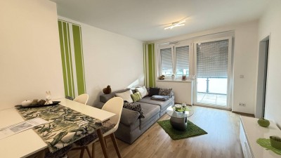 Neuwertige 2 Zimmerwohnung mit südwestlichen Balkon + Parkplatz inklusive in Bester Lage von Wiener Neustadt zur Anmietung ab Oktober!