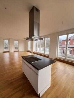 Stilvolle 3-Raum-Penthouse-Wohnung mit offener Küche und großer Dachterrasse!