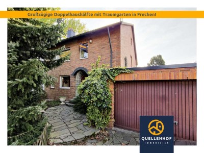Großzügige, gepflegte Doppelhaushälfte mit Traumgarten, Terrasse & Doppelgarage in Frechen