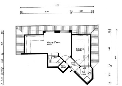 Charmante Dachgeschosswohnung mit Gartenmitbenutzung und Tiefgarage in Essen-Dellwig