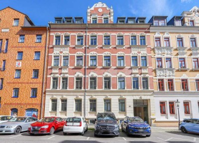 +++ Über den Dächern von Schloßchemnitz! 4-Zimmer-Maisonettewohnung mit großer Dachterrasse +++