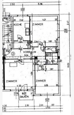 Schöne 3-Raum-Wohnung mit EBK und Balkon in Pottenstein/Triestingtal