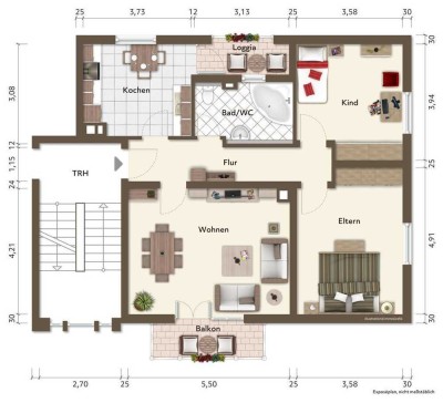 3-Zi.-ETW mit Balkon & Loggia – hell, ruhig & citynah bei Baden-Baden