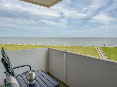 3-Zimmer Eck-Wohnung mit Blick auf Kugelbake, Schifffahrtsweg und Hafen