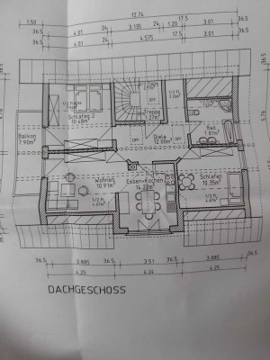 Helle 3 Zimmer DG-Wohnung mit großen Balkon Neubau/Erstbezug