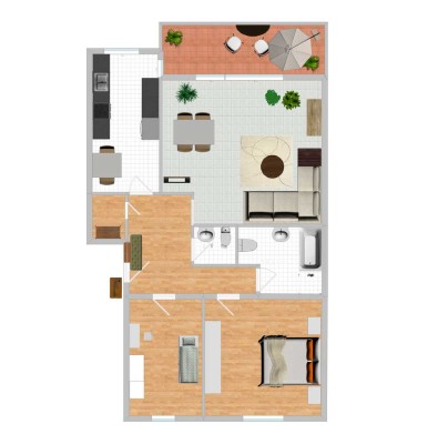3-Zimmer Wohnung mit Balkon im 2. OG in Leverkusen-Opladen