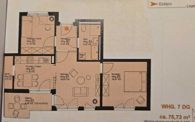 Charmante 3-Zimmerwohnung in Obermichelbach zu vermieten