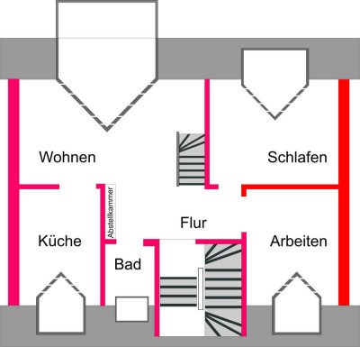 4-Zimmer-Maisonette/Galerie-Wohnung mit Balkon in Griesheim, nur 3 Gehminuten zur Straßenbahn
