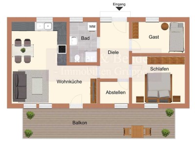 Frisch sanierte 3-Zimmer-Wohnung in Eichelhardt