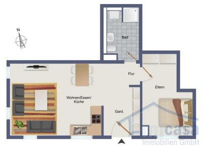 Moderne, gemütliche Erdgeschosswohnung inkl. Einbauküchengutschein in Höhe von 10.000,- €