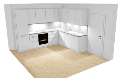 helle 2-Zimmer-Wohnung im Souterrain mit neuer EBK