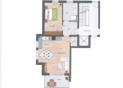 Moderne 2-Zimmer-Wohnung im Herzen von Moosburg