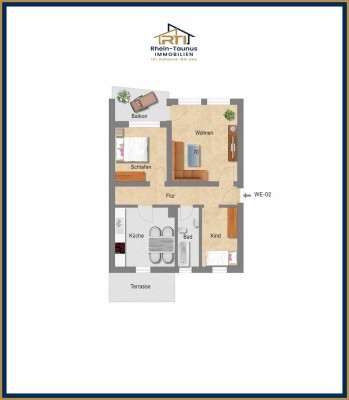 "Eitelborn: Erdgeschosswohnung mit Loggia und Terrasse"