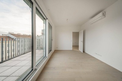 Ein stilvoller Rückzugsort über den Dächern – klein, fein und voller Charme.