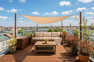 Penthouse mit 360°-Blick- Wohnen über den Dächern des Prenzlauer Bergs