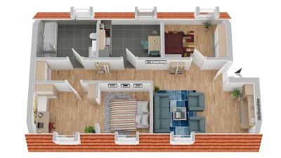 Grundbuch statt Sparbuch! Attraktive 3,5-Zimmerdachgeschosswohnung Bad Tölz