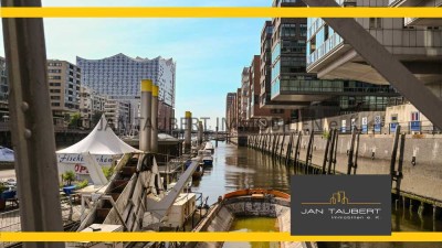 **HAFENCITY MIT WASSERBLICK** - 3-Zimmer-Wohnung mit Südbalkon + TG-Stellplatz