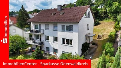 Vermietetes Mehrfamilienhaus mit Doppelgarage in schöner Wohnlage von Erbach/Odw.