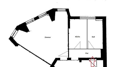 Geräumige Wohnung in Bitterfeld, im Zentrum direkt gegenüber dem Park