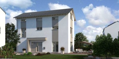 modernes Einfamilienhaus mit Baugrundstück