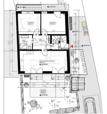 Erstbezug: Luxuriöse 3-Zimmer-Wohnung im EG mit Terrasse in Neuss