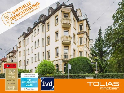 Altbaucharme trifft Raumvielfalt – 4-Zimmer-Wohnung mit zwei Balkonen und viel Raum zum Gestalten