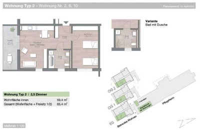 Schöne 2,5-Zimmer-Wohnung im betreuten Wohnen im DRK-Seniorenzentrum in Geislingen an der Steige