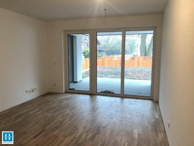 vermietete Anlegerwohnung beim Projekt RIED² - Top B2 - neuwertige 51,46m² Wohnung mit Terrasse, Garten und TG Parkplatz